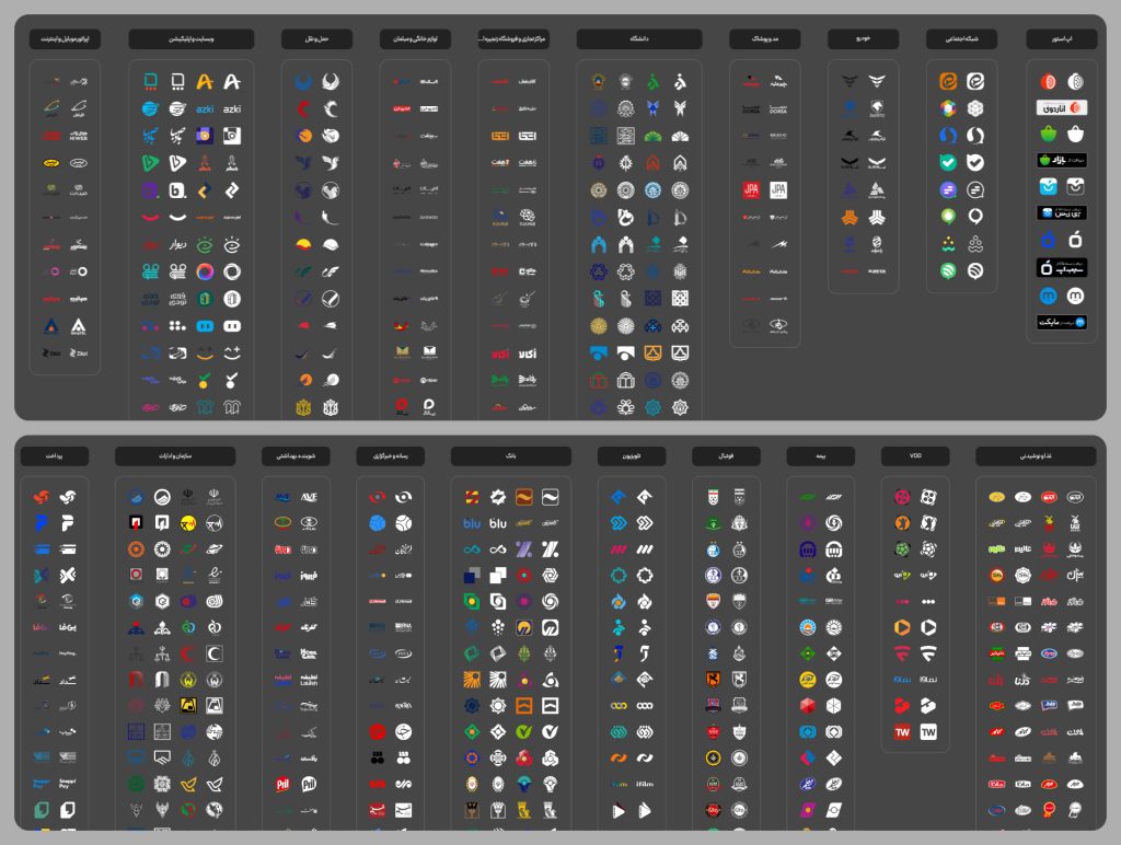 دسته بندی لوگوهای برندهای ایرانی