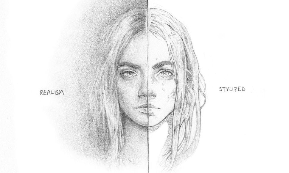 طراحی با مداد رئال و غیررئال