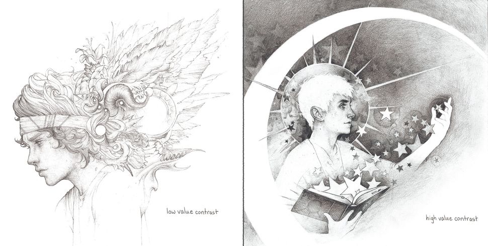 دو طرح با کنتراستهای متفاوت