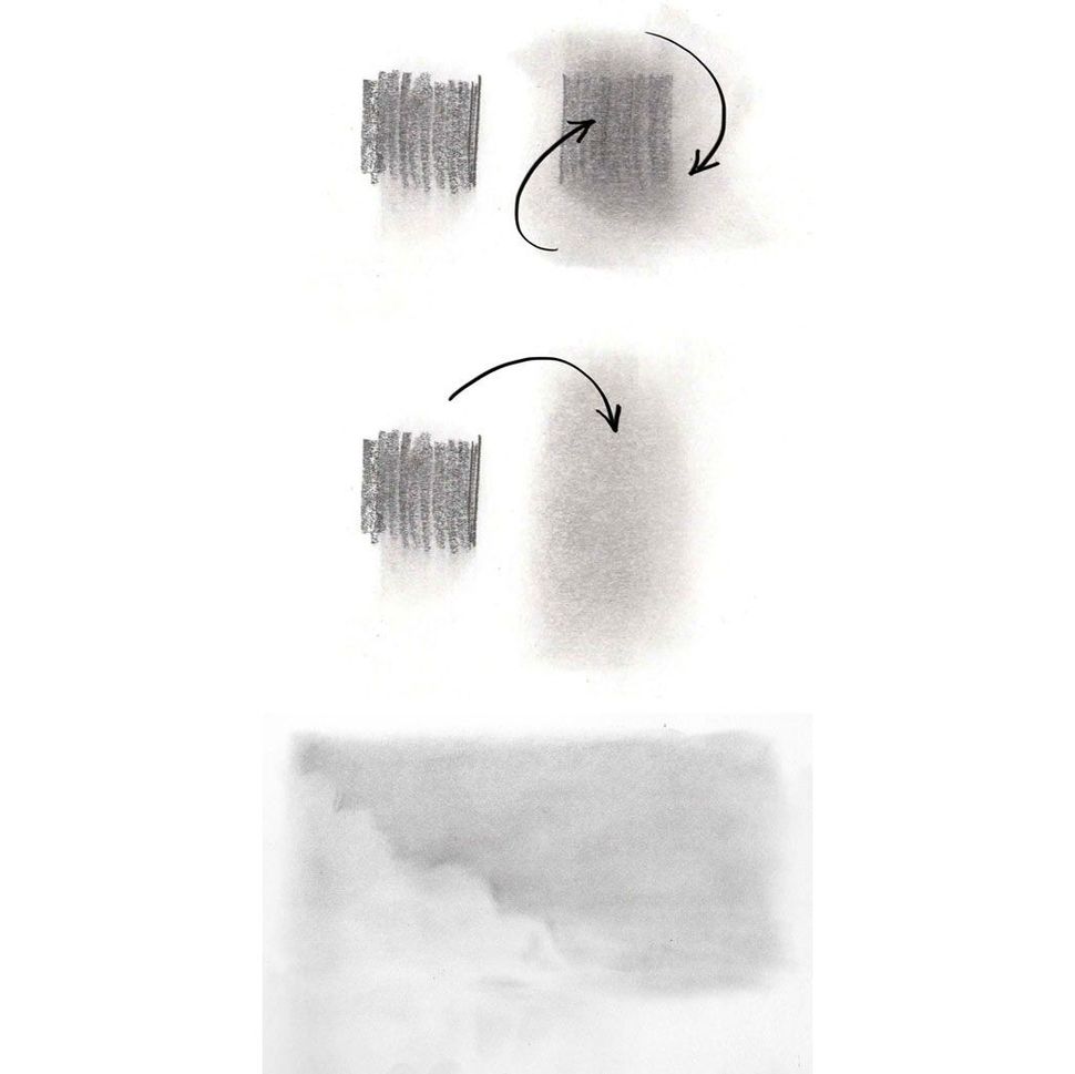 مراحل بلندینگ در طراحی با مداد