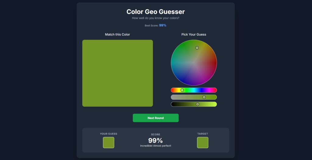Geo Color Guesser